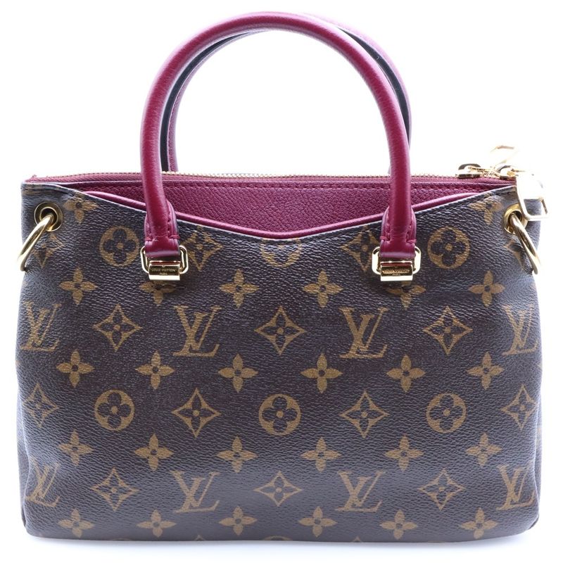 Louis Vuitton Pallas BB Monogram PVC Leather 2WAY Hand Shoulder Bag Gold