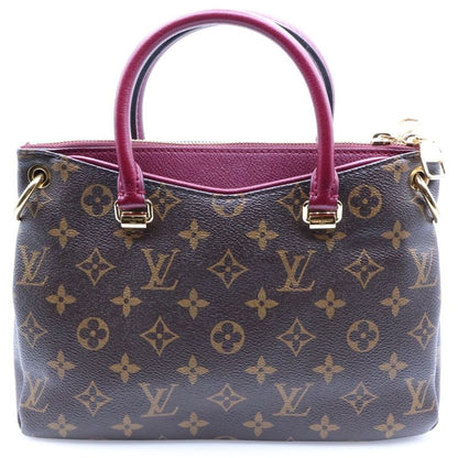 Louis Vuitton Pallas BB Monogram PVC Leather 2WAY Hand Shoulder Bag Gold