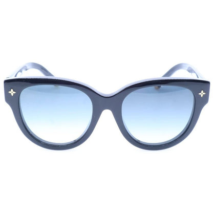 Louis Vuitton My Monogram Round Sunglasses Black X Blue #52□19 Z1526e Gold
