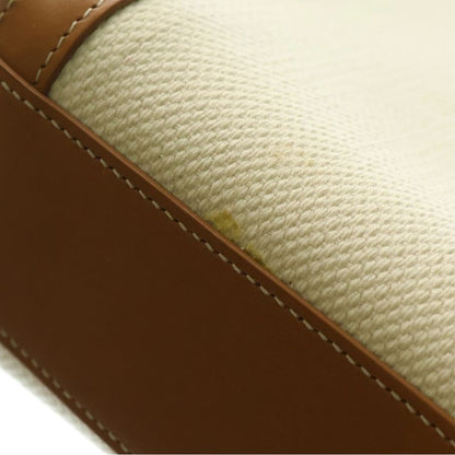 Celine Vertical Cabas 2WAY Bag Tote Handbag Shoulder Bag Canvas And Leather