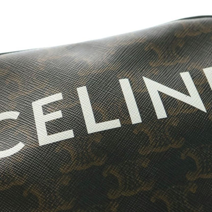 Celine Triomphe Logo Medium Messenger Bag Shoulder Bag Mini Bag Black And Brown