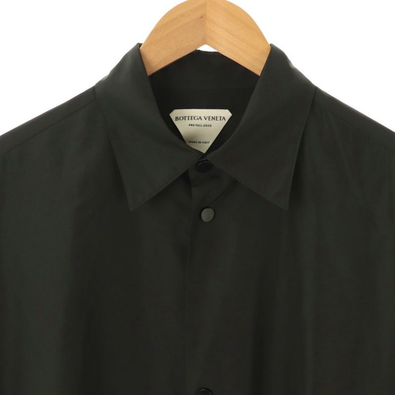 Bottega Veneta 629336 Vkt00 Technical Oversize Shirtcoat Light Hand 46 Black NR
