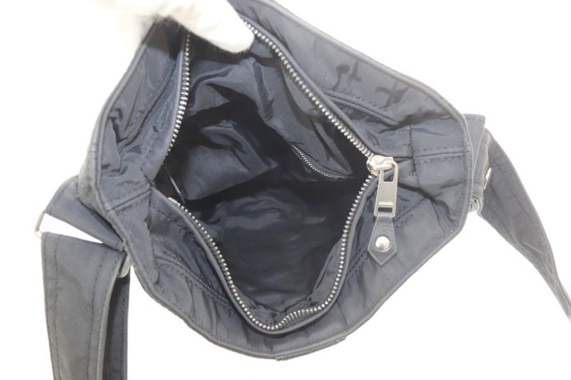 Hermes Acapulco Bandoliere MM Shoulder Bag One Shoulder Crossbody Nylon Black