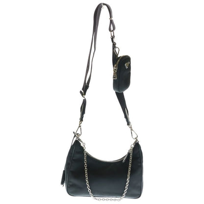 Prada Re-edition 2005 Re-nylon 2WAY Handbag Shoulder Bag Nylon Black 1bh204