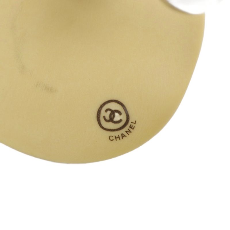 Chanel Vintage Craft Design Coco Mark Key Ring Key Holder Ivory YO27 - OH