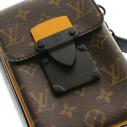 Louis Vuitton Monogram Macassar S Lock Vertical Wearable Wallet Shoulder Strap