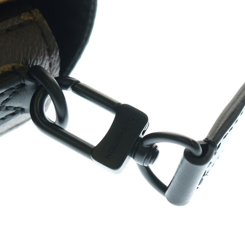 Louis Vuitton Monogram Macassar S Lock Vertical Wearable Wallet Shoulder Strap