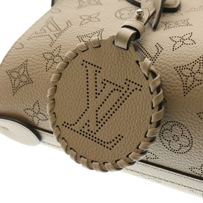 Louis Vuitton Blossom MM Monogram Mahina Perforated Leather Shoulder Tote Bag