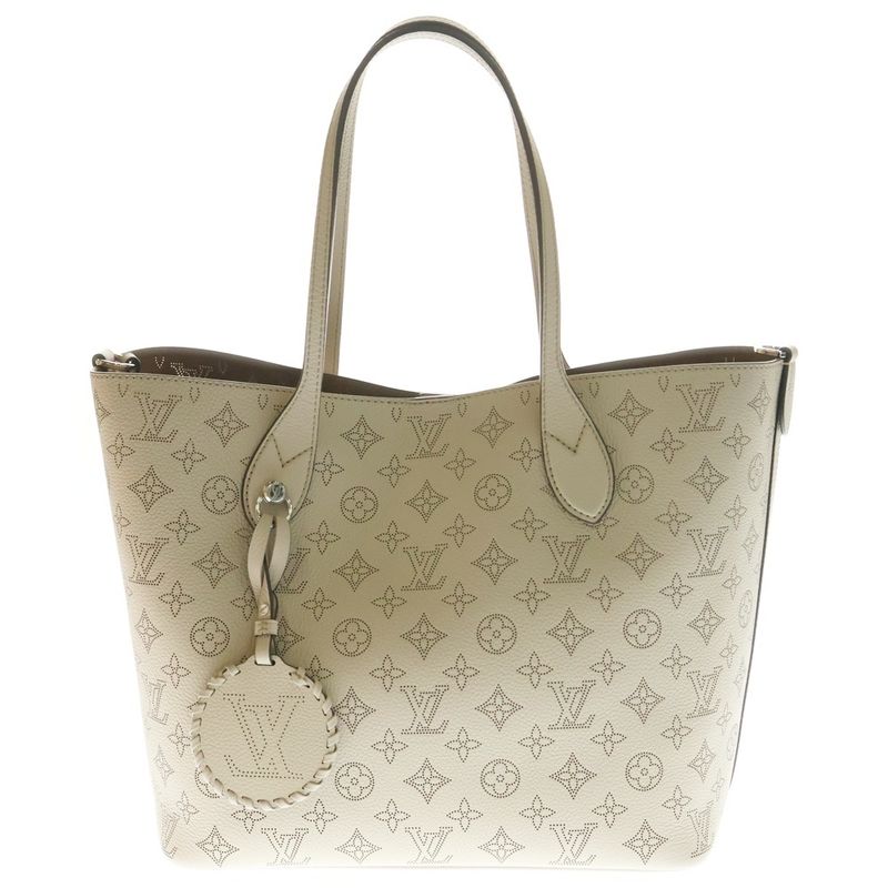 Louis Vuitton Blossom MM Monogram Mahina Perforated Leather Shoulder Tote Bag