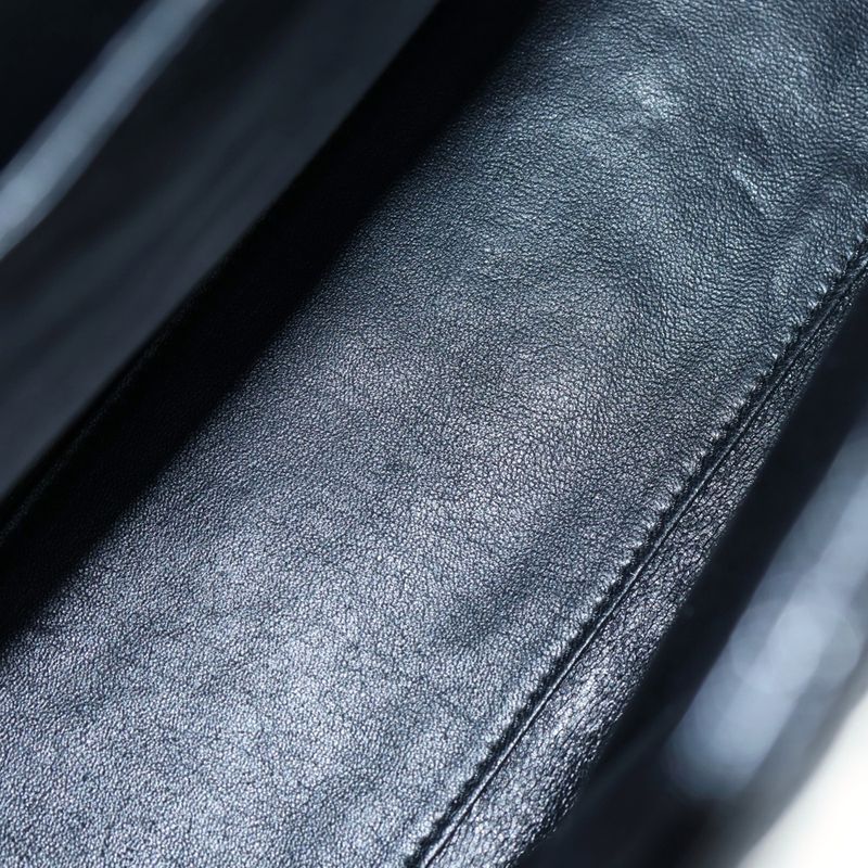 Chanel Matelasse Top Handle Handbag Black Caviar Skin Gdhardware A12397