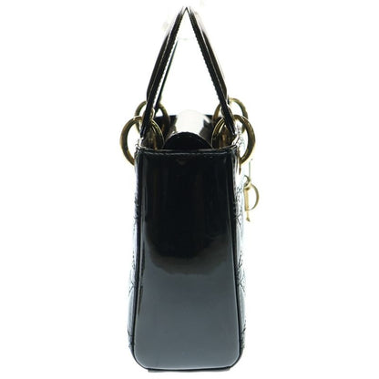 Christian Dior Lady Dior 2WAY Bag Mini Tote Handbag Shoulder Bag Chain Bag