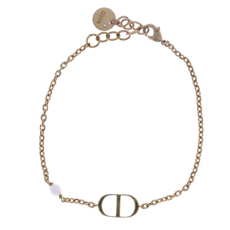 Christian Dior Petit CD Logo Bracelet Gold