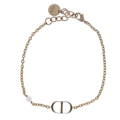 Christian Dior Petit CD Logo Bracelet Gold