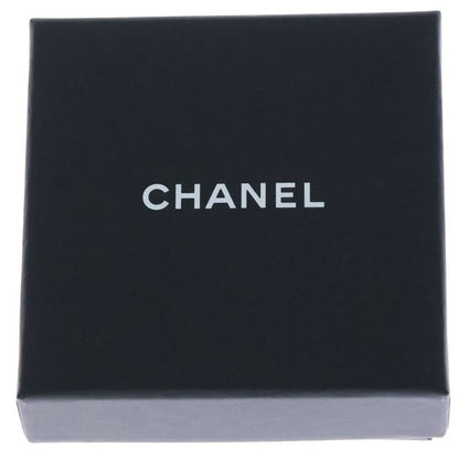 Chanel Coco Mark Rhinestone Earrings White And Gold B19C