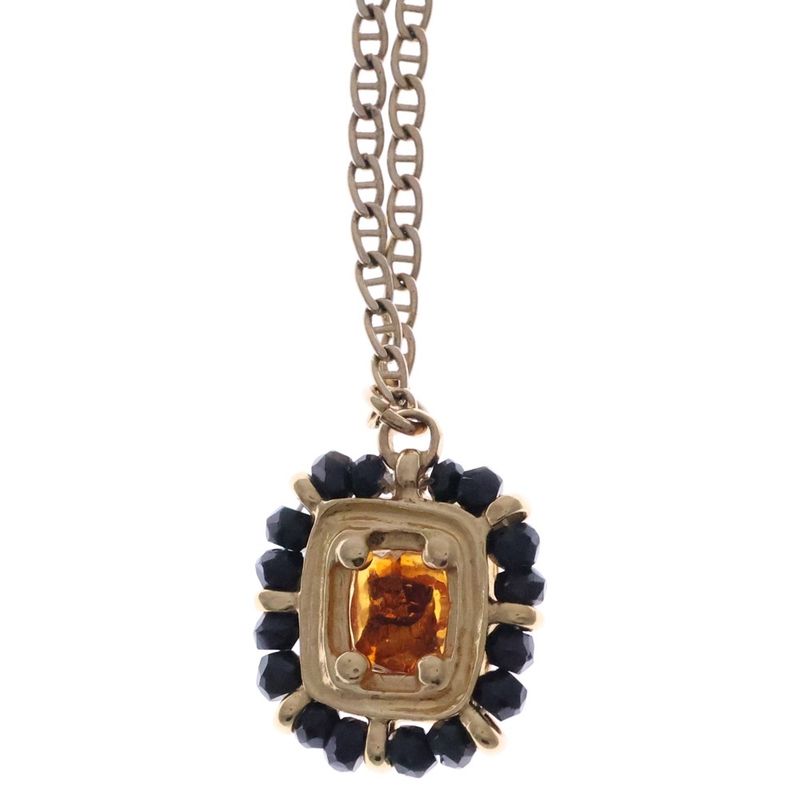 Chanel Coco Mark Vintage Necklace Pendant Chain Gold GP