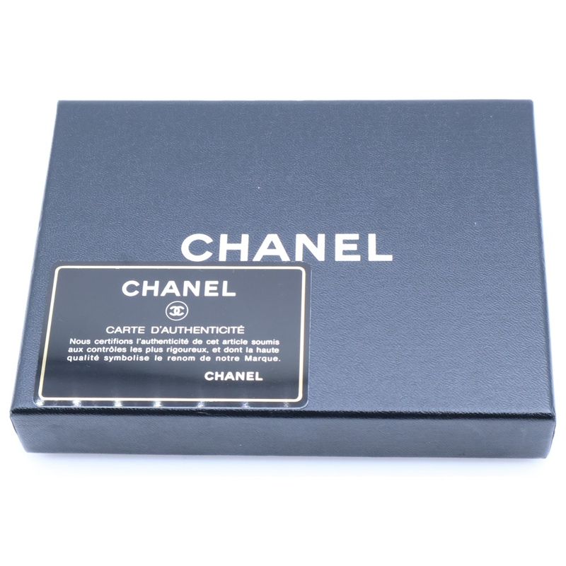 Chanel Coco Mark Trifold Wallet Long Wallet Card Case Business Card Holder