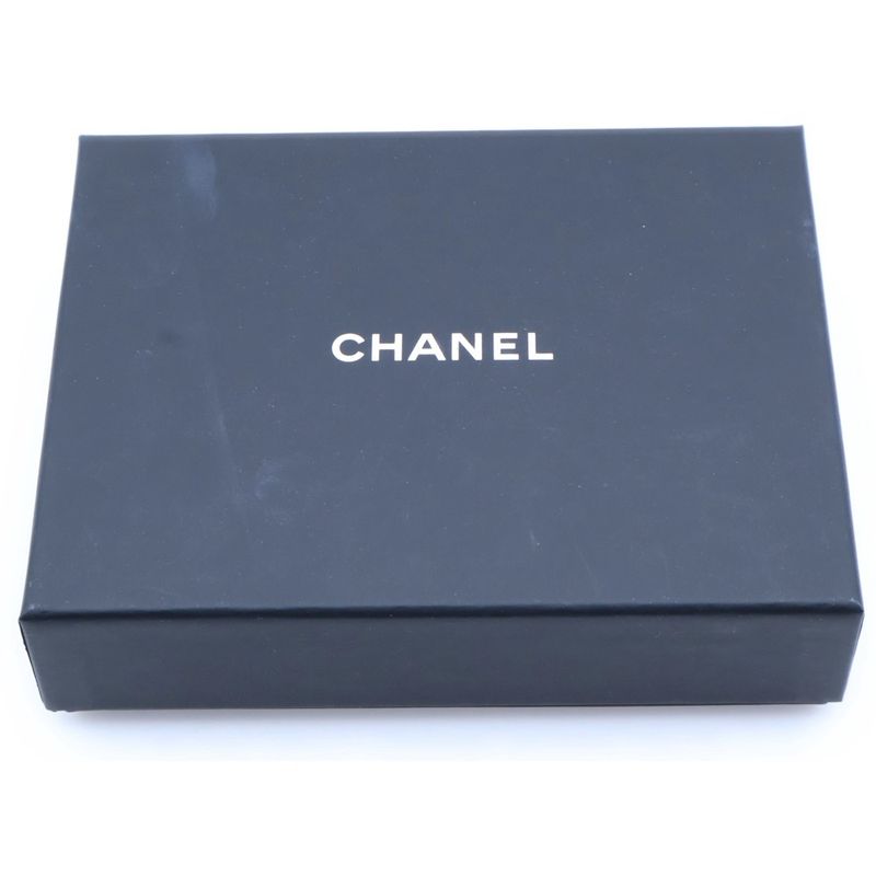 Chanel Coco Mark Caviar Skin Timeless Classic Line Leather Compact Wallet