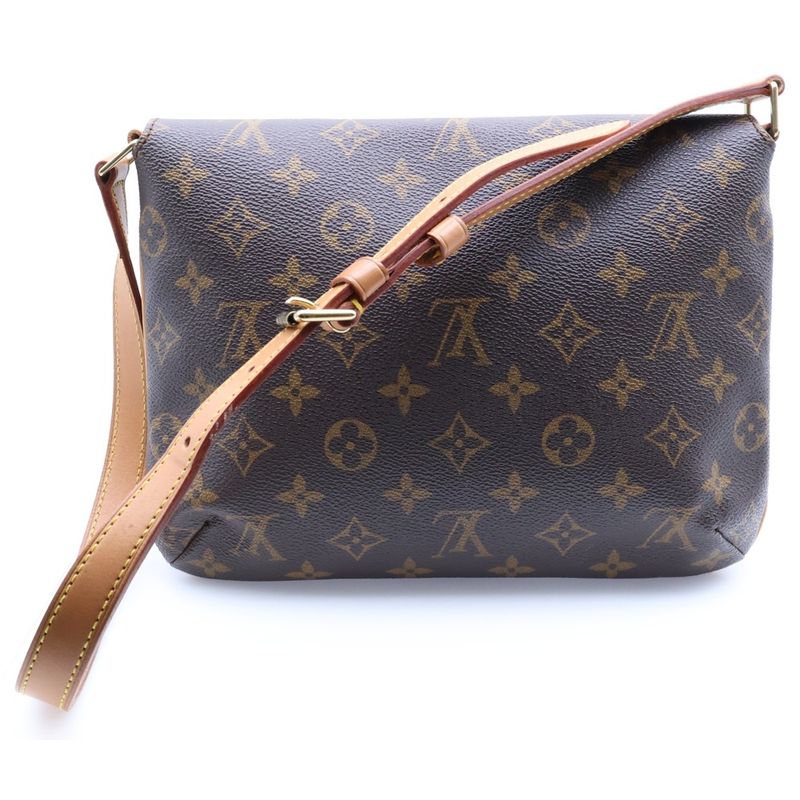 Louis Vuitton Musette Tango Monogram PVC Leather Shoulder Bag Gold Hardware
