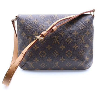 Louis Vuitton Musette Tango Monogram PVC Leather Shoulder Bag Gold Hardware