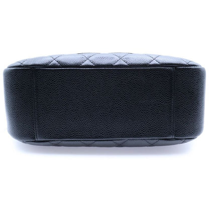 Chanel Matelasse Coco Mark Caviar Skin Leather Chain One Shoulder Bag Gold