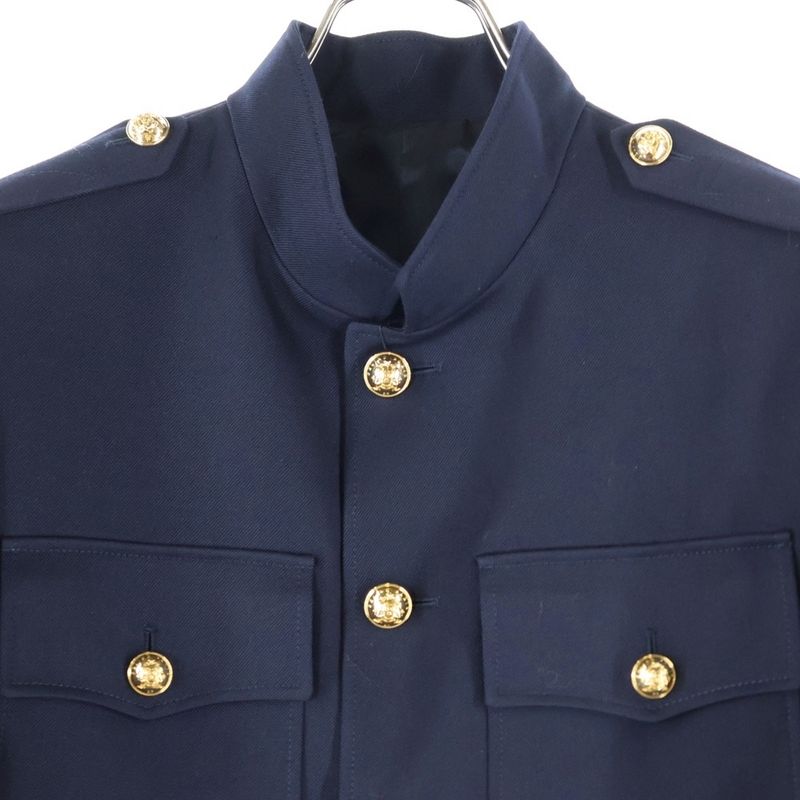 Celine Wool Officer Safari Jacket Blouson Navy Women's 2v34g092d