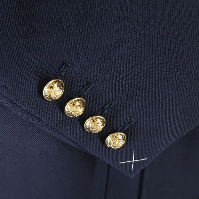 Celine Wool Officer Safari Jacket Blouson Navy Women's 2v34g092d