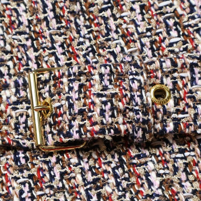 Louis Vuitton 21AW Mix Lame Tweed Skater Monogram Belt Crew Neck Short Sleeve