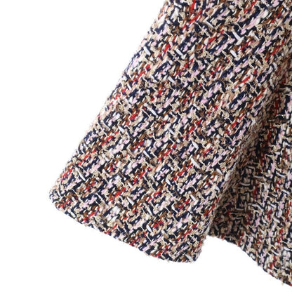 Louis Vuitton 21AW Mix Lame Tweed Skater Monogram Belt Crew Neck Short Sleeve