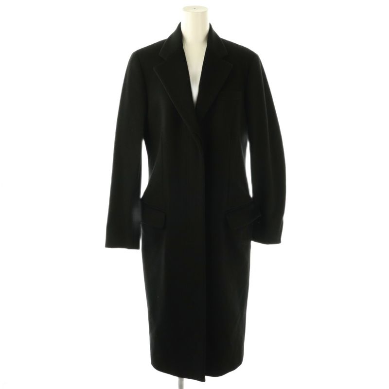 Gucci Wool Cashmere Chester Coat Outerwear Long 40 Black NR - OS - SH