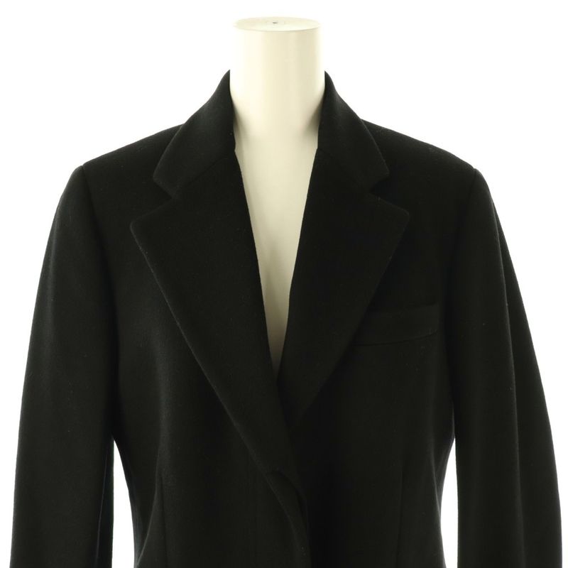 Gucci Wool Cashmere Chester Coat Outerwear Long 40 Black NR - OS - SH