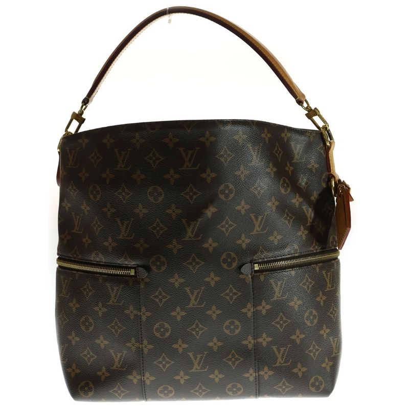Louis Vuitton Merry Monogram PVC Leather Hand Shoulder Bag Gold Hardware Brown