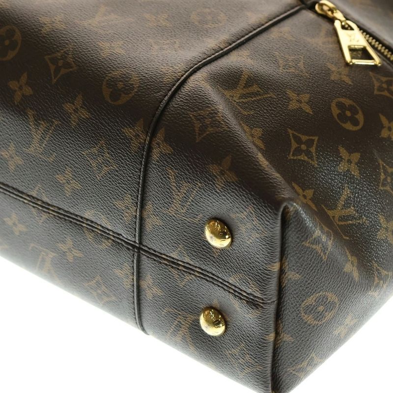 Louis Vuitton Merry Monogram PVC Leather Hand Shoulder Bag Gold Hardware Brown