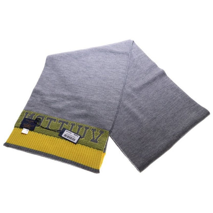 Louis Vuitton Echarpe Louis Scarf Shawl Gray And Yellow M71230