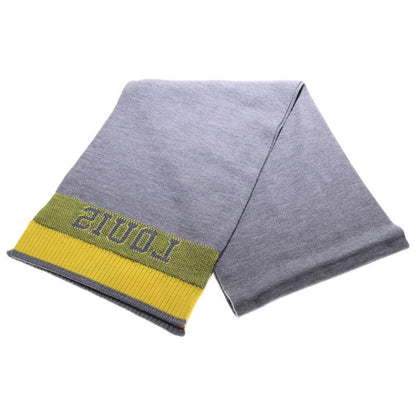 Louis Vuitton Echarpe Louis Scarf Shawl Gray And Yellow M71230