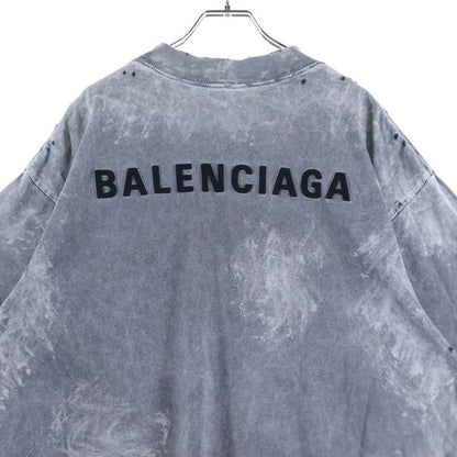 Balenciaga Medium Fit T-shirt Medium Fit T-shirt Crew Neck Short Sleeve Cut And