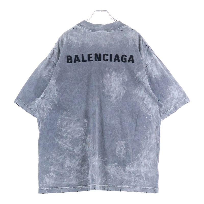 Balenciaga Medium Fit T-shirt Medium Fit T-shirt Crew Neck Short Sleeve Cut And