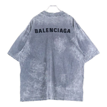 Balenciaga Medium Fit T-shirt Medium Fit T-shirt Crew Neck Short Sleeve Cut And