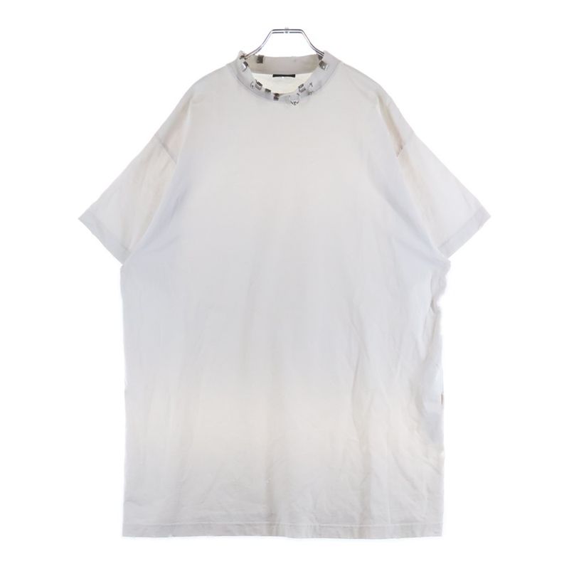 Balenciaga Pierced T-shirt Oversized Earrings T-shirt Oversized Crew Neck Short