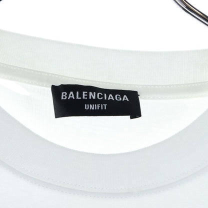 Balenciaga 21SS Caps Destroyed Flatground Tee Destroyed Crew Neck Short Sleeve