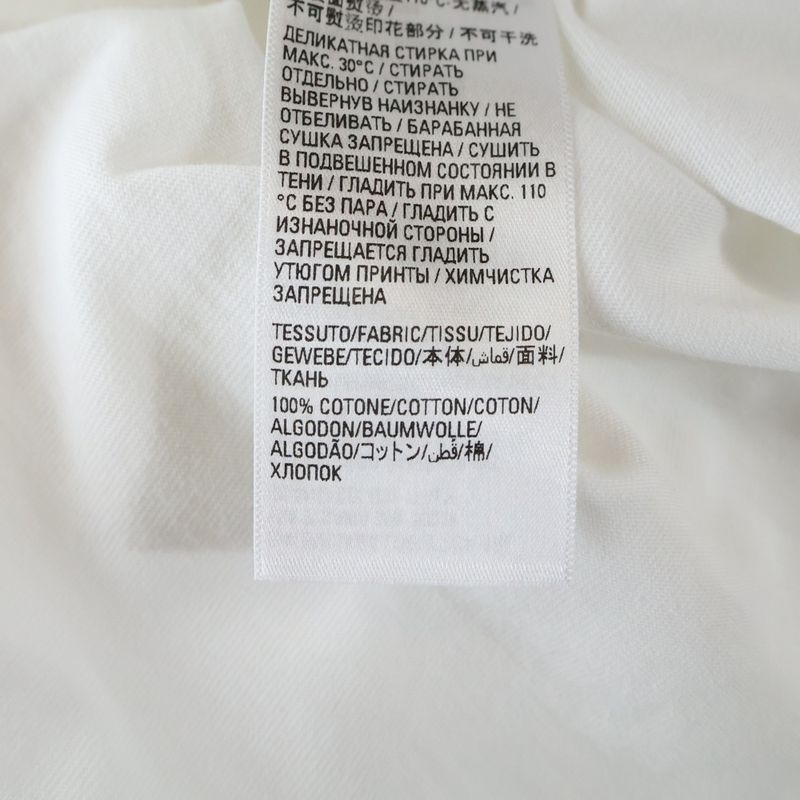 Balenciaga 21SS Caps Destroyed Flatground Tee Destroyed Crew Neck Short Sleeve