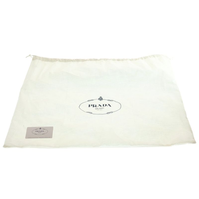 Prada Canapa Logo Print Tote Bag Black And White Canvas 1bg220