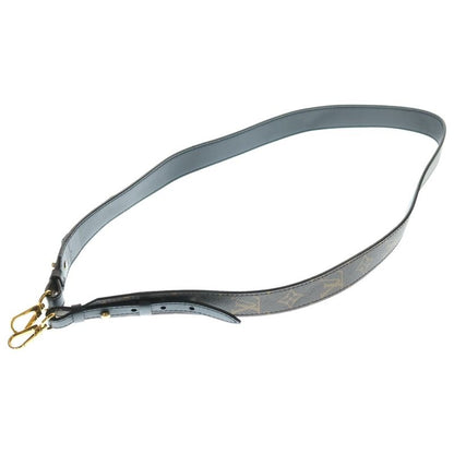 Louis Vuitton Monogram Shoulder Strap XL Leather Brown Black J02331 Gold