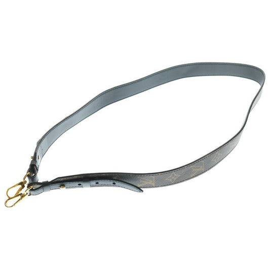 Louis Vuitton Monogram Shoulder Strap XL Leather Brown Black J02331 Gold