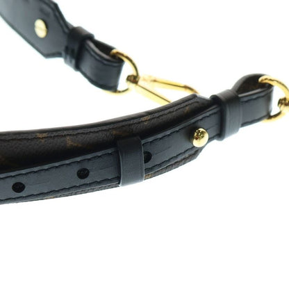 Louis Vuitton Monogram Shoulder Strap XL Leather Brown Black J02331 Gold