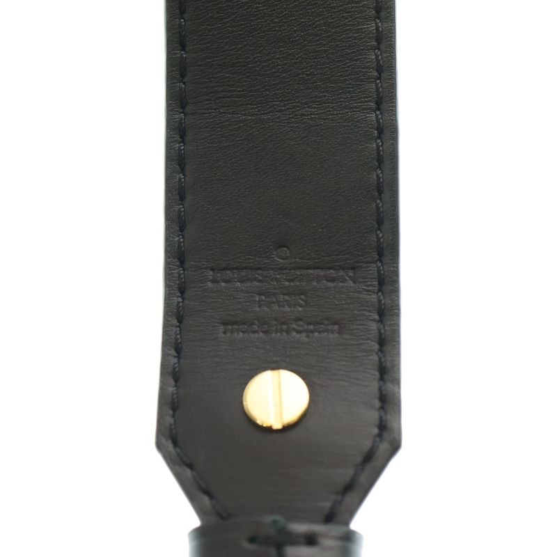 Louis Vuitton Monogram Shoulder Strap XL Leather Brown Black J02331 Gold