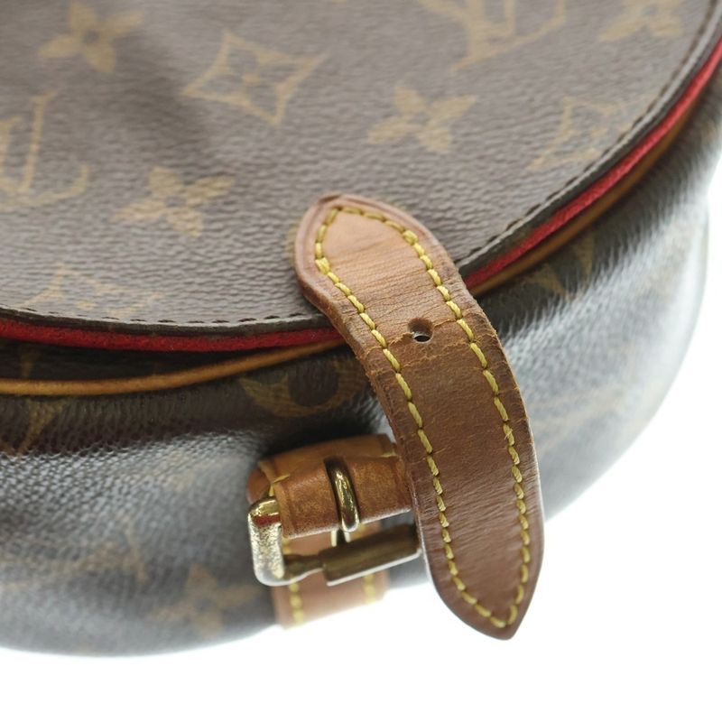 Louis Vuitton Monogram Tambourin Shoulder Bag Shoulder Pochette Brown X Red PVC