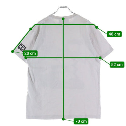 Gucci Sleeve Logo Graphic Print Horsebit Crew Neck Short Sleeve T-shirt Cut And