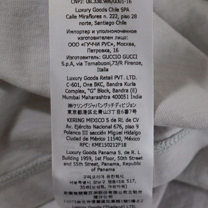 Gucci Sleeve Logo Graphic Print Horsebit Crew Neck Short Sleeve T-shirt Cut And