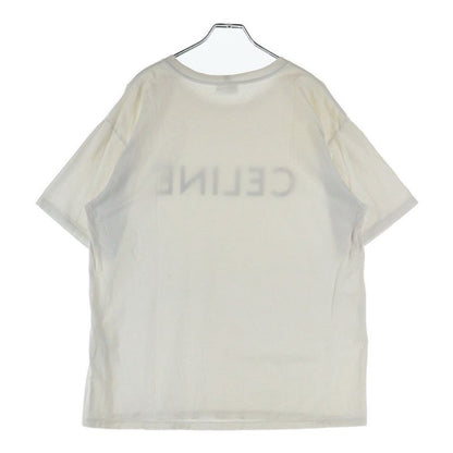 Celine 22AW Loose Fit Logo Print Short Sleeve T-shirt Cut And Sewn White