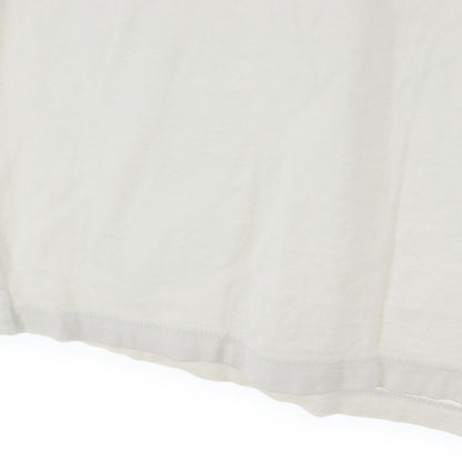 Celine 22AW Loose Fit Logo Print Short Sleeve T-shirt Cut And Sewn White